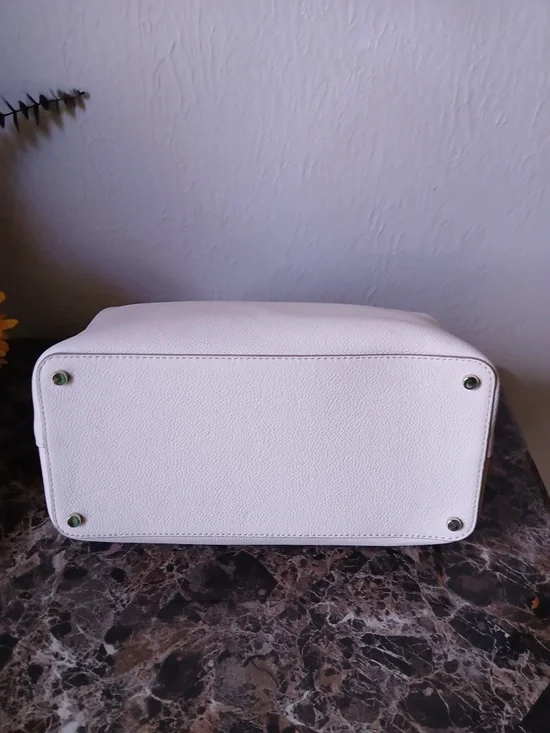 kate spade Cream Pebbled Leather Satchel with Double Handles - Picture 3 of 3